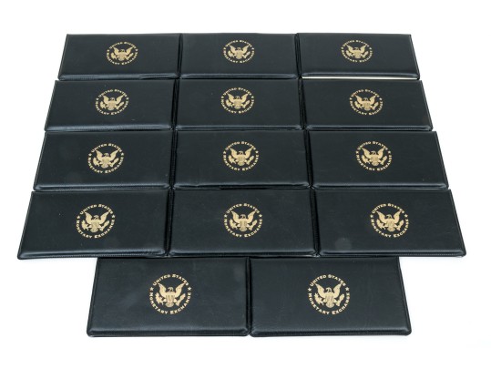 Fourteen 2003 Green Seal $2 Bills