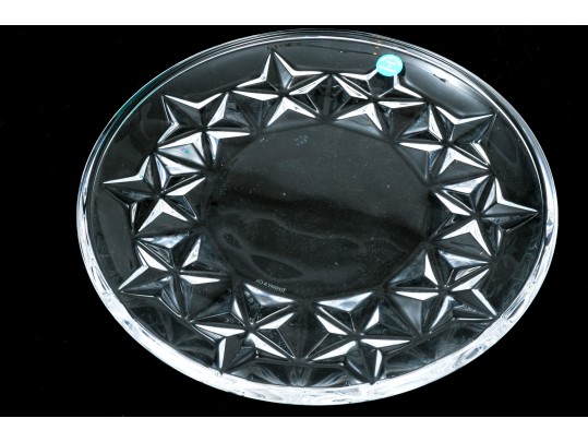 Tiffany & Co. Fun Star Edged Crystal Plate, 8 1/2