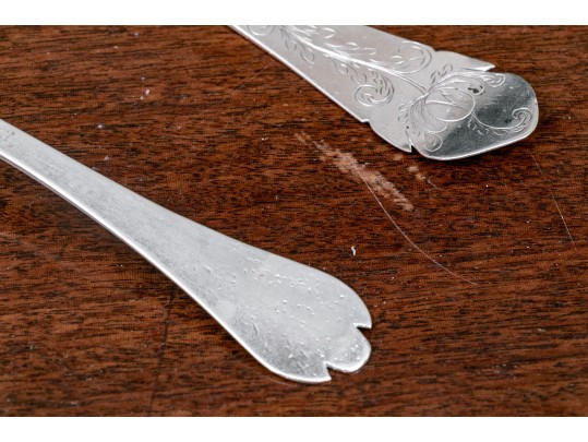 Lot Of Antique Spoons Including English Britannia Circa 1703 And Sterling 1835