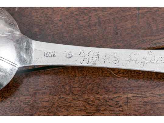 Lot Of Antique Spoons Including English Britannia Circa 1703 And Sterling 1835