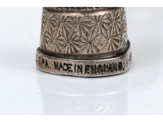 Lot Of Attractive Vintage And Antique Sterling Silver Thimbles, Assorted Styles