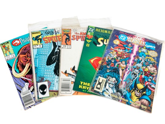 Group Of Five Vintage Comic Books