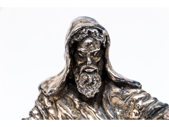 Yaacov Heller Iconic Lion And The Lamb Sterling Silver Clad Biblical Sculpture