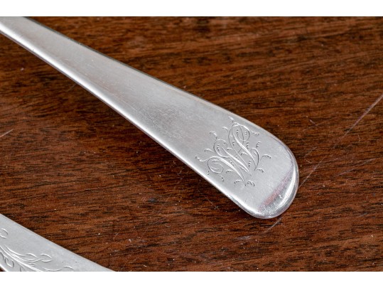 Lot Of Antique Spoons Including English Britannia Circa 1703 And Sterling 1835