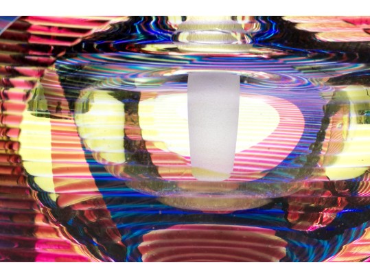 Kit Karbler And Michael Davis Stunning Art Glass Perfume Bottle, Pink And Purple Tones