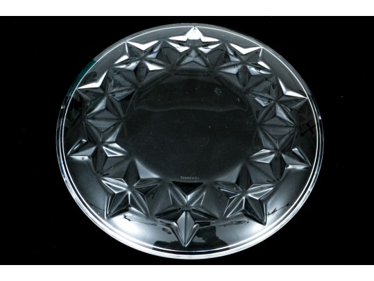 Tiffany & Co. Fun Star Edged Crystal Plate, 8 1/2