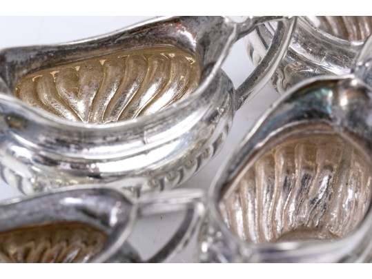 English Sterling Silver Diminutive Miniature Five Piece Tea Set