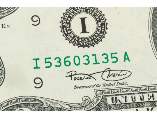 Fifteen 2003 $2 Green Seal Bills