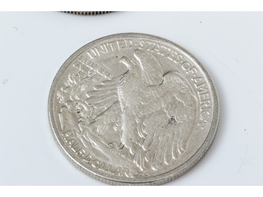 Lot Of Two Walking Liberty Half Dollars, 1918 And 1934
