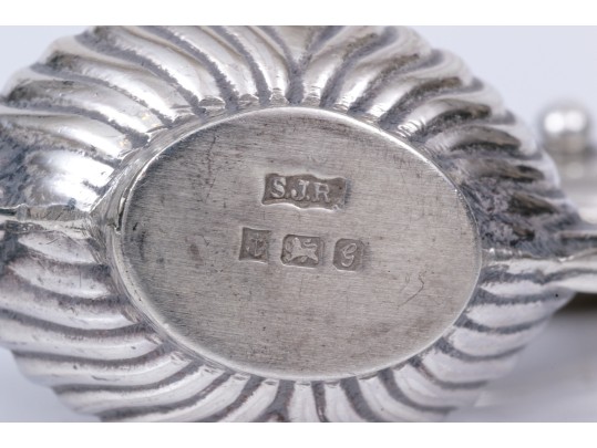 English Sterling Silver Diminutive Miniature Five Piece Tea Set