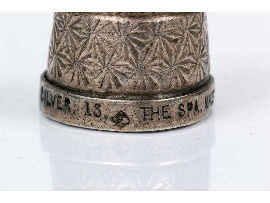 Lot Of Attractive Vintage And Antique Sterling Silver Thimbles, Assorted Styles