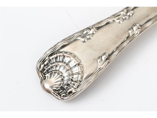 Tiffany & Co. Sterling Silver Wave Edge Solid Pickle Serving Knife