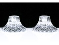 Pair Of Baccarat Crystal Glass Candle Sticks