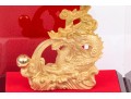 Chinese Gold Decorated Dragon Sculpture