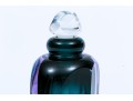 James Clark Stunning Art Glass Perfume Bottle, Green Purple Tones