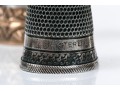 Lot Of Attractive Vintage And Antique Sterling Silver Thimbles, Assorted Styles