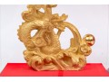 Chinese Gold Decorated Dragon Sculpture