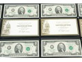 Fifteen 2003 $2 Green Seal Bills