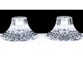 Pair Of Baccarat Crystal Glass Candle Sticks