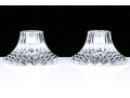 Pair Of Baccarat Crystal Glass Candle Sticks