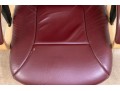 Vintage Burgundy Vegan Leather Desk Chair