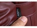 Vintage Burgundy Vegan Leather Desk Chair