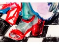Surrealistic Style Mixed Media On Paper, Reclined Figure, Signed Stein