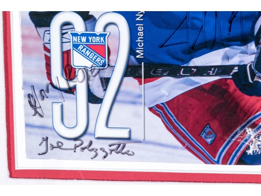 Autographed New York Rangers Memorabilia, In Shadow Box
