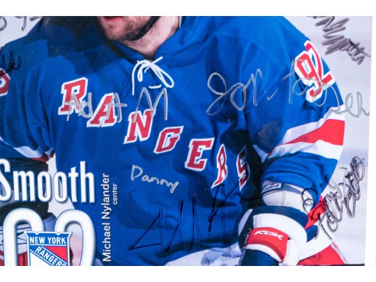 Autographed New York Rangers Memorabilia, In Shadow Box