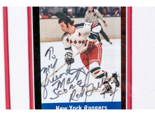 Autographed New York Rangers Memorabilia, In Shadow Box