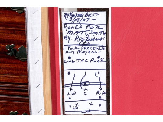 Autographed New York Rangers Memorabilia, In Shadow Box