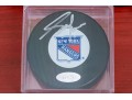 Three Autographed New York Rangers NHL Pucks 
