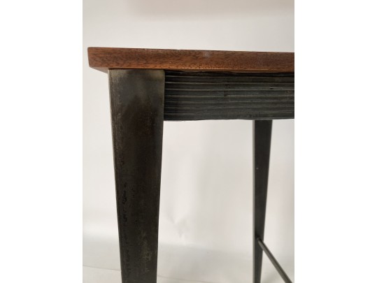 Mid 1980’s Wood And Steel Table By Will Stone
