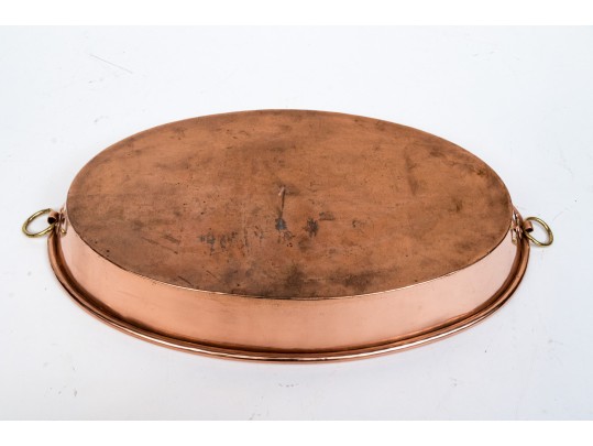 Large Oval Copper Pan