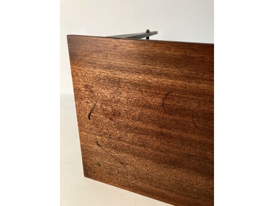 Mid 1980’s Wood And Steel Table By Will Stone