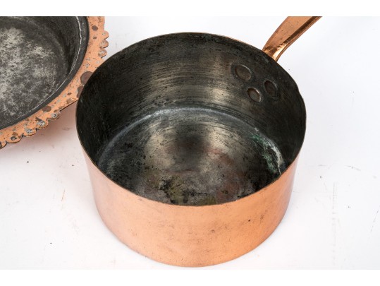 Antique Lot Of Copper Cook Ware