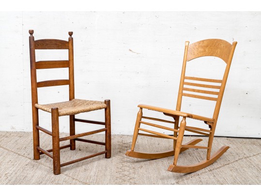 Two Ladder Back Chairs