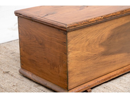 Antique Irish Pine Coyle Sea Chest