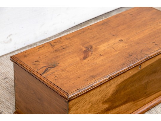 Antique Irish Pine Coyle Sea Chest