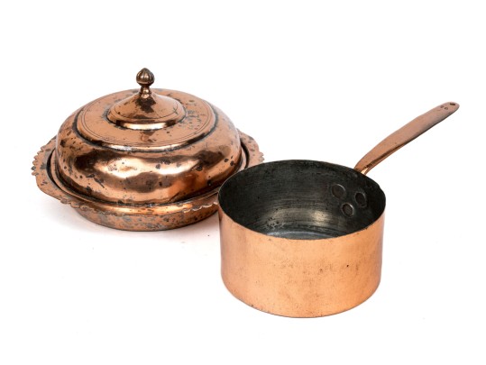 Antique Lot Of Copper Cook Ware