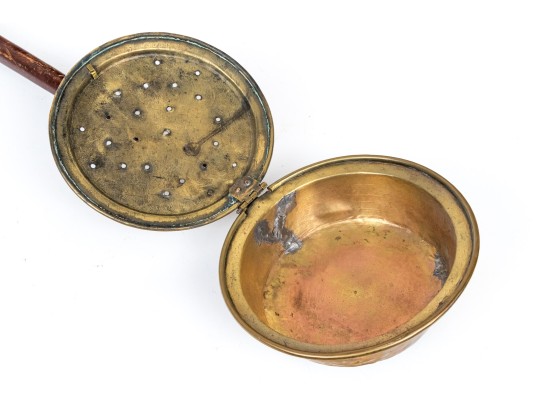 19th Century Copper Clad Brass Bed Warmer