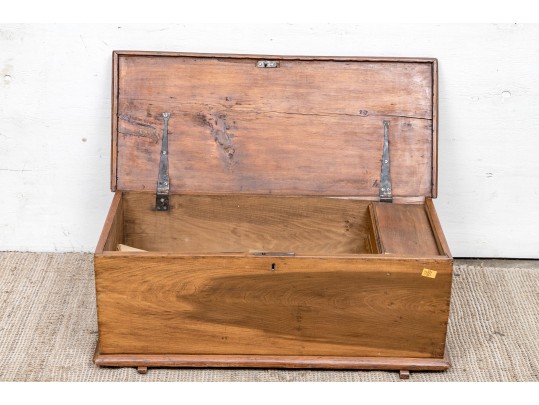 Antique Irish Pine Coyle Sea Chest