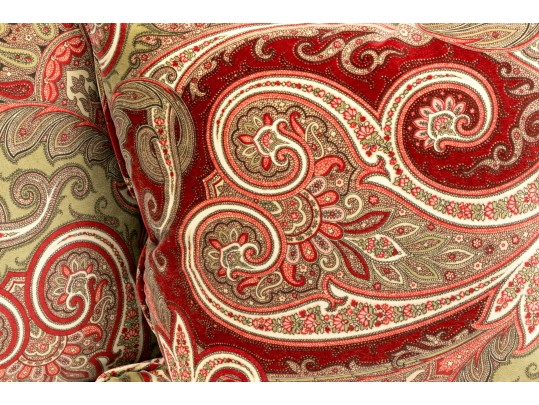 Pair Of Decorative Velveteen Pillows 