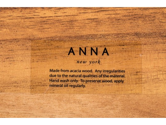 Acadia Wood Serving Tray By Anna, New York