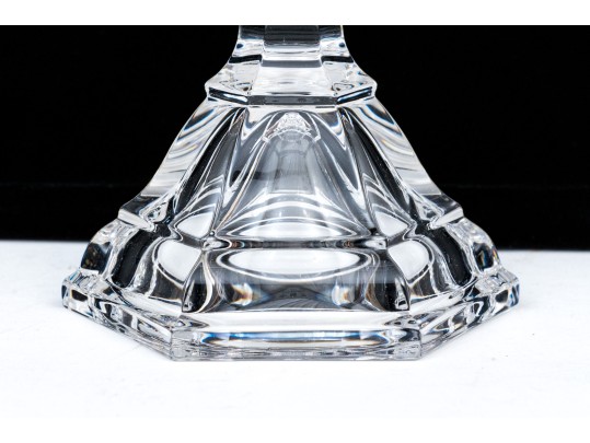 Pair Of Tiffany Crystal Candlesticks