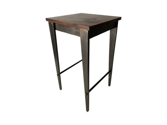 Mid 1980’s Wood And Steel Table By Will Stone