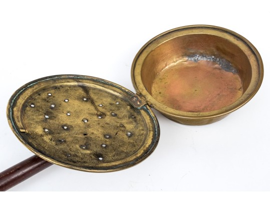 19th Century Copper Clad Brass Bed Warmer