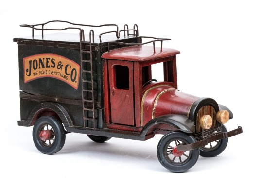 Vintage Decorative Painted Model Of An Antique Truck 