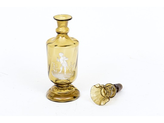Fabulous Vintage Cameo Glass Decanter With Stopper
