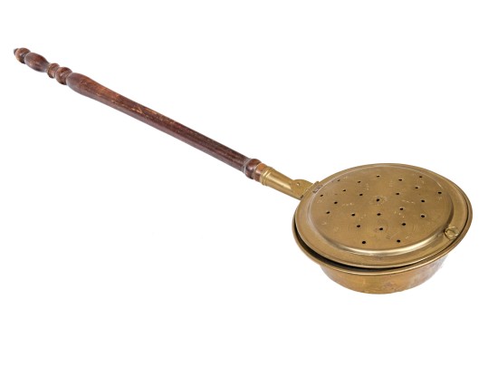 19th Century Copper Clad Brass Bed Warmer